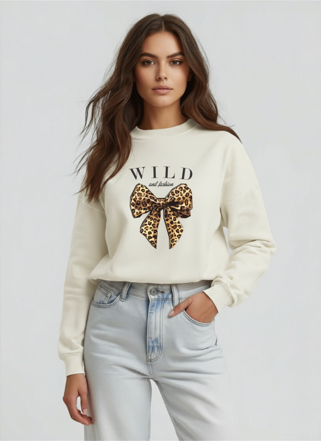 Blusa de moletom peluciado Wild and Fashion