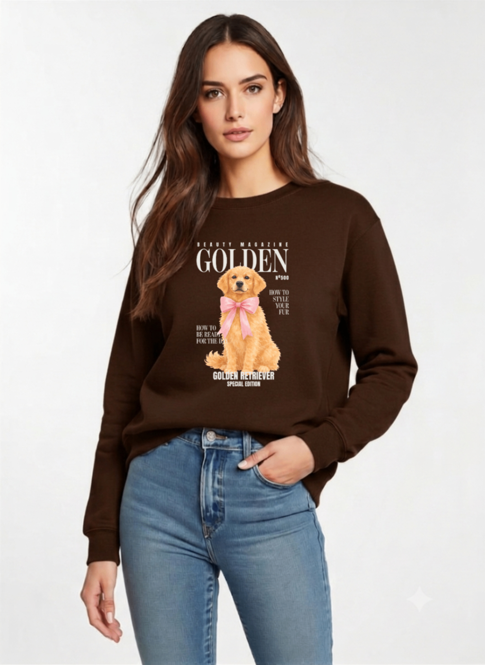 Blusa de moletom peluciado Golden