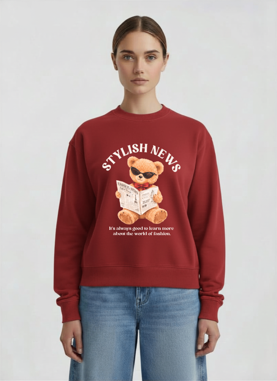 Blusa de moletom peluciado Stylish News
