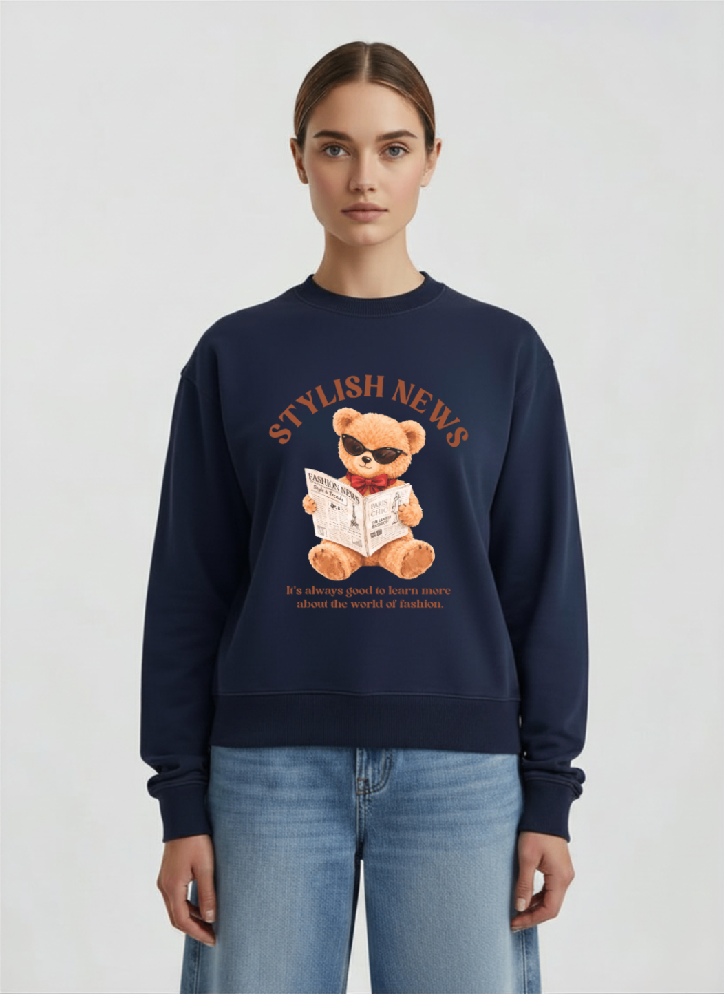 Blusa de moletom peluciado Stylish News