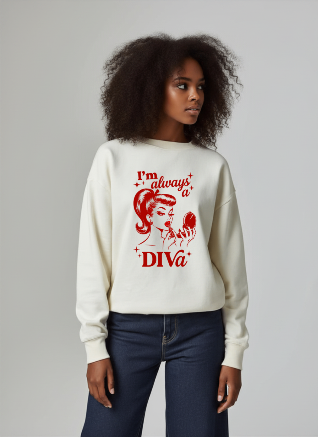 Blusa de moletom peluciado Diva