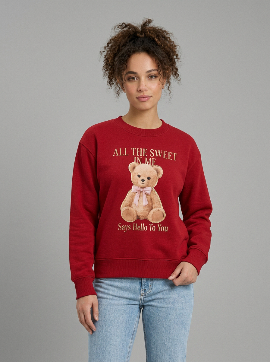 Blusa de moletom peluciado All the Sweet