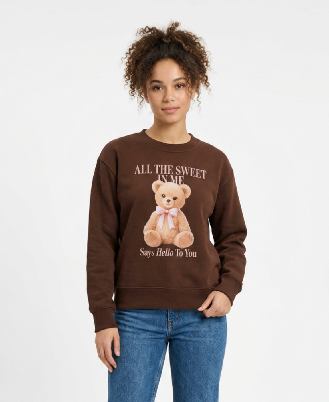 Blusa de moletom peluciado All the Sweet