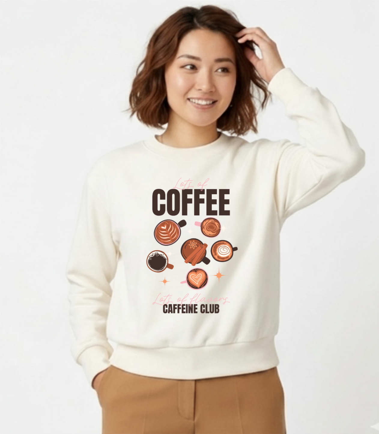 Blusa de moletom peluciado Caffeine
