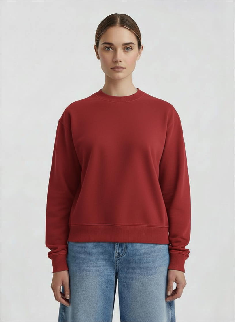 Blusa de moletom peluciado Básica