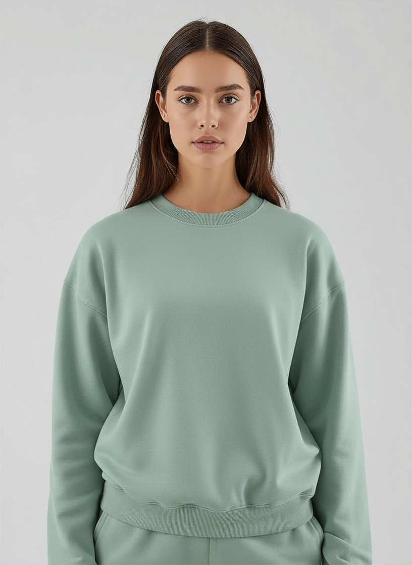 Blusa de moletom peluciado Básica