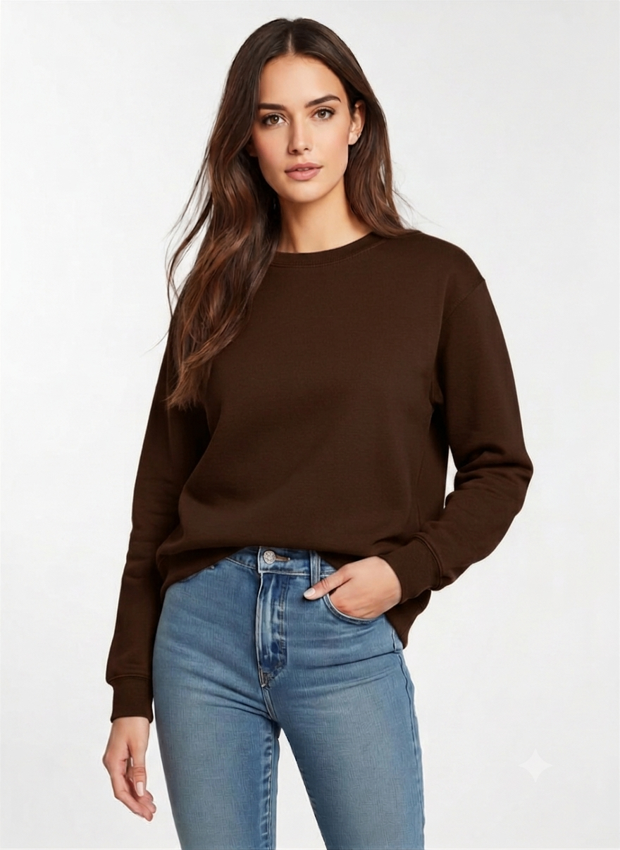 Blusa de moletom peluciado Básica