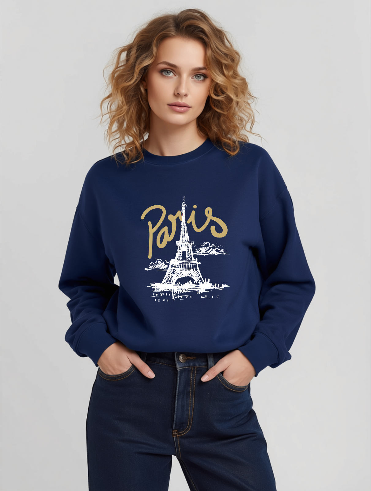 Blusa de moletom peluciado Paris
