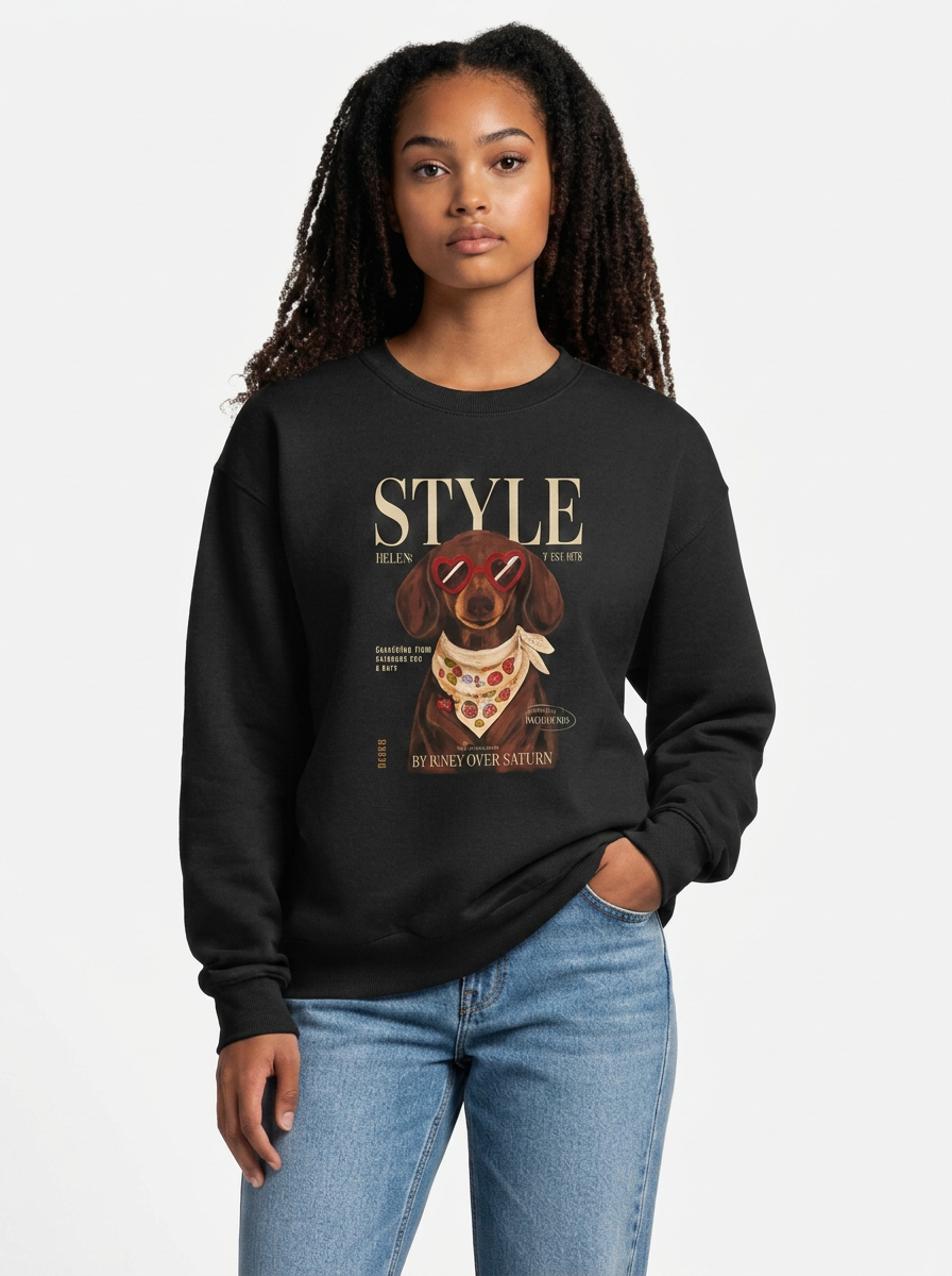 Blusa de moletom peluciado Dog Style